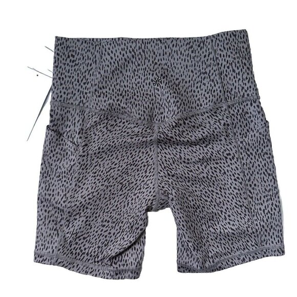 Athleta Salutation Stash Pocket II Printed 7” Short Size Small Animal Print NWT - Picture 4 of 7